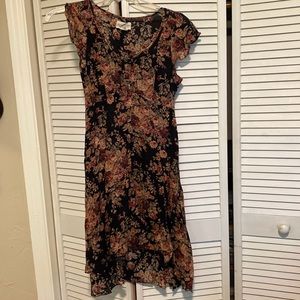 Flower print dress